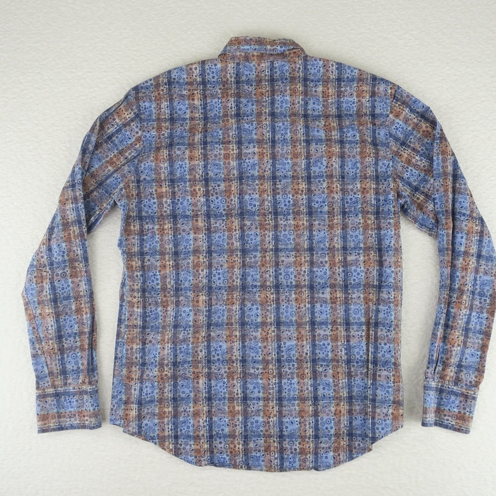 Wrangler Retro Premium Pearl Snap Western Shirt Mens Large Bandana Print - Picture 9 of 11